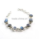 Labradorite bracelet 925 sterling silver jewellery wholesle semi precious gemstones Indian jewellery