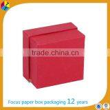 Red Texture Paper OEM Packaging Wristwatch Box thumbnail-3