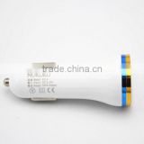 2015 New Design Dual USB Car Charger Cigarette Charger for Samsung