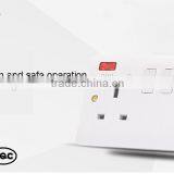 High Quality UK Standard Double 13A Electric Wall Switch