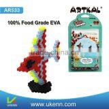ARTKAL NO.1 Airplane 650 Perler Beads Kid Toy for Christmas Gift thumbnail-5
