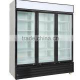 New Three Glass Door Beverage Display Fridges With Hinged Door thumbnail-2