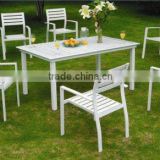 7pcs alu and wooden chair set UNT-199