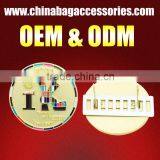 Ik Fashion High Quality Brand Use Custom Metal Label Plate With Prong Snap for Handbag and Shoes thumbnail-1