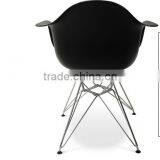 Dining Chairs With Fiberglass Seat and Metal Legs thumbnail-4