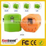 Kantravel DoubleUSB 2500 ma Electric Dryer Plug Adapter 5v Travel Electric Adapter us to India Electric Adapter thumbnail-5