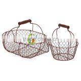 2 Wire Baskets Set of 2