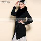 Top Quality Women's Sheared Black Mink Reversible Fur Coat thumbnail-2