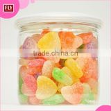 Colorful Sugar Coated Heart Shape Soft Jelly Candy
