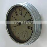 15 Inch 3 In 1 Farm Metal Clock Outdoor Clock thumbnail-2