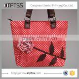 Long Handle Fashion Canvas Shopping Bag thumbnail-3