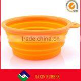 Colourful Foldable Silicone Dog Bowl, Silicone Pet Bowl, Silicone Collapsible Bowl thumbnail-2