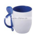 Sublimation Blanks Printable Mug With Spoon Sublimation White Mug (M-SF) thumbnail-2
