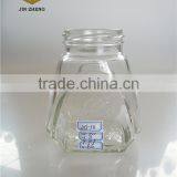 450ml Glass Honey Bottle With Red Metal Lid thumbnail-1
