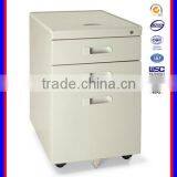 3 Drawers Metal Cabinet Pedestal Without Top Desk Cabinet thumbnail-4