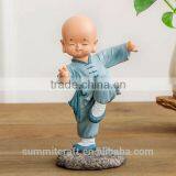 Resin Little Monk Statue Shaolin Monk Figurine thumbnail-5