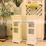Classcail White Color Wooden Flower Stand thumbnail-1