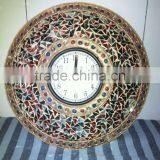 Mosiac Metal Iron Antique Fancy Wall Clock thumbnail-1