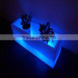 Outdoor Colorful RGB LED Lighted Planter Pots Remote Control LED Battery Pot Light / LED Outdoor Low Flower Pot 120*40*40cm thumbnail-2