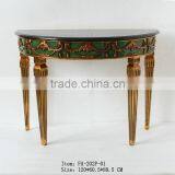 Half Moon Antique Table With Mirror Set for Hotel or Home Decor thumbnail-2