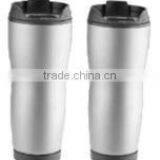 450ml Stainless Steel Inner Plastic Outer Steel Vacuum Cup/auto Mug/Travel Mugs With TPR Handle thumbnail-4