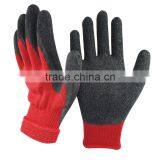 NMSAFETY 10 Gauge Red Cold Weather Winter Work Gloves With Rubber Palms thumbnail-1