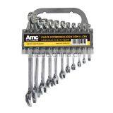 11pcs Combination Wrench in Clamp Packing(17017-622 Wrench,double Open End Wrench in Clamp Packing,hand Tool)