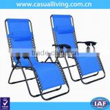 New Zero Gravity Chairs Case Of 2 Lounge Patio Chairs Outdoor Yard Beach- Blue