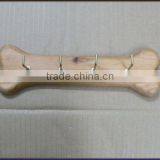Dog Bone Shaped Wooden Key Holder thumbnail-1