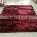 Acrylic Super Soft Geometric Pattern Embroidery Micro Plush Mink Hotel Blanket