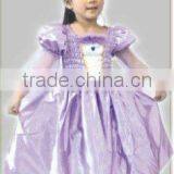 Purple Lace Costume Dress for Girl With Headband Hat Party Dress thumbnail-1