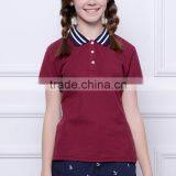 2017 Spring New Girl's Sports T-shirts, Wind Student Polo Shirts, Short Sleeved T-shirts OEM thumbnail-2