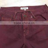 GZY New Fashion Dark Pure Red Men Jeans Factory China Low Price Stock thumbnail-5