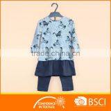 Baby Clothes AOP Horses Cashmere Kids Girls Tops With Skirt Hem +Legging,Clothing Set thumbnail-1