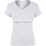 New Design Custom V-Neck Women t Shirt Printing thumbnail-2