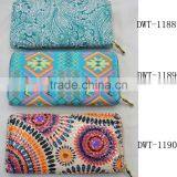 2017 Hot Vogue Sequin Classic Floral Canvas Cotton Latest Wallet thumbnail-6