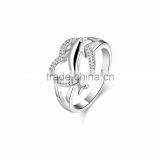 High Quality CZ Studded Silver Plated Animal Finger Ring thumbnail-1