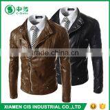 Wholesale Fashion Slim Fit Pelle Pelle Leather Jackets for Men thumbnail-1