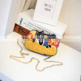 Promotional Plush Gold Toy Cat Animal Zipper For Kids Coin Purse Good Quality Yellow Wholesale thumbnail-4