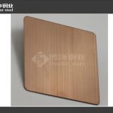 304 hairline finish copper color stainless steel sheet for setting wall