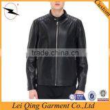 Latest Fashion Design Black Leather Men Winter Coat Fur Clothing Men Coat thumbnail-2
