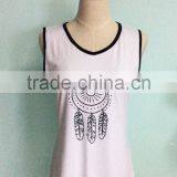 2017 Women Sleeveless Dress Slim Fit OEM Service 100% Cotton Bulk Clothing thumbnail-4