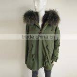Myfur Winter Men's Fur Parka With Detachable Fur Lining and Raccoon Fur Hooded thumbnail-1
