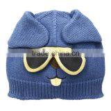 2017 New Style Custom Baby's Knitted Fashion Baby Winter Hats 100% Soft Cotton Caps for Newborn Children thumbnail-3