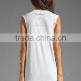 Ladies White Polyester Tank Top thumbnail-3
