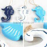 Home Furnishing Seahorse Wall Hangings Wood Decor Art Craft thumbnail-5