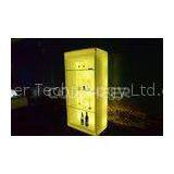 Multi Function Led Bar Furniture Table And Wine Bottle Display Shelf Yellow Color thumbnail-1