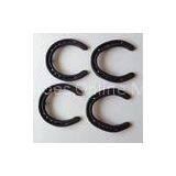 Black Q235 Steel / Iron / Rubber Horseshoes For Horses , U Shaped thumbnail-1