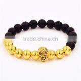 Fashion Skull Head Bead Bracelet for Men Women European Style Bead Bracelet thumbnail-1