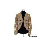 Sell Ladies' 53% Acrylic 24% Nylon 23% Wool Handmade Cardigan thumbnail-1